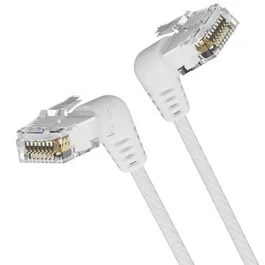 Vention Cable de Red RJ45 UTP Cat.6A 1m Blanco con Conector Rotatorio 360º